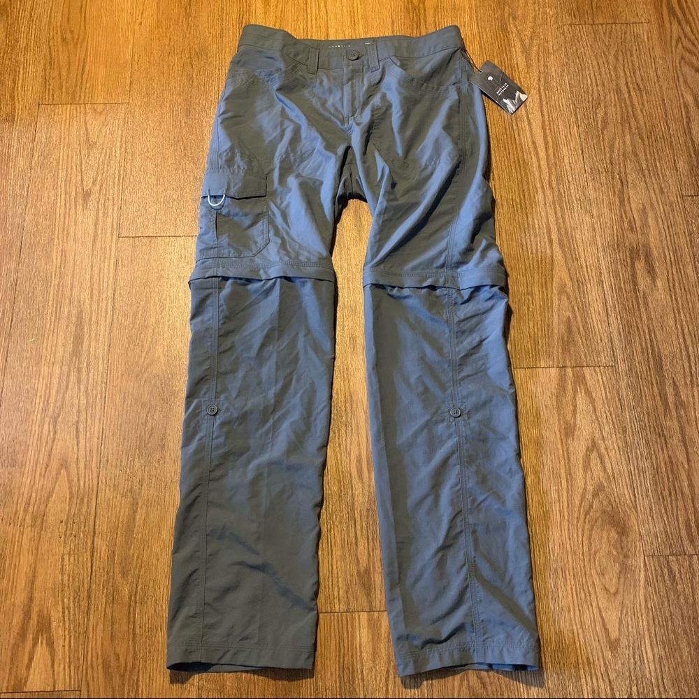 NWT! MOUNTAIN HARDWEAR Convertible Pants Women's 6 Gray